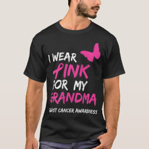 Camiseta Uso rosa para mi abuela Cinta de Cáncer de Mama Bu