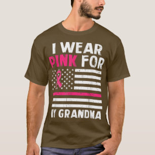 Camiseta Uso Rosa Para Mi Abuela Cinta Rosa Cinta Cinta Cin