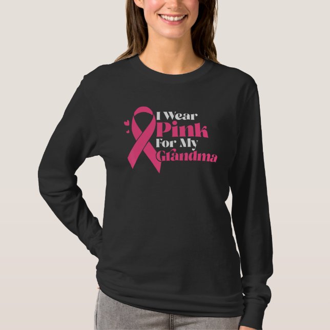 Camiseta Uso Rosa Para Mi Abuela Ribon Amor Familiar (Anverso)