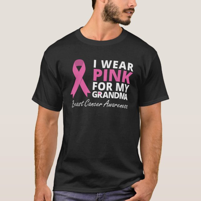 Camiseta Uso Rosa Para Mi Abuela T Shirbon Ribbon Family L (Anverso)