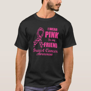 Camiseta Uso Rosa Para Mi Amigo Concienciación Sobre El Cán