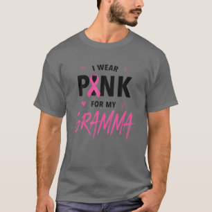 Camiseta Uso Rosa Para Mi Amor Familiar Gramma T Ribbon