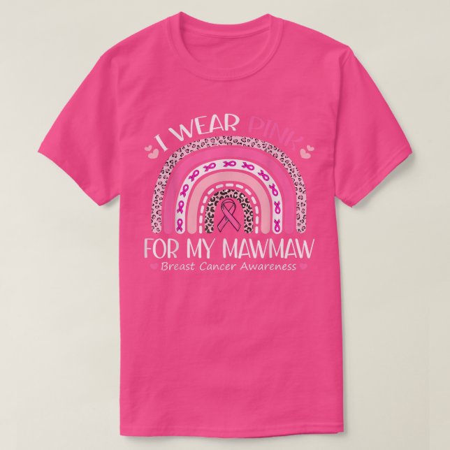 Camiseta Uso Rosa Para Mi Bre Arcoiris De Leopardo Rosa De  (Diseño del anverso)
