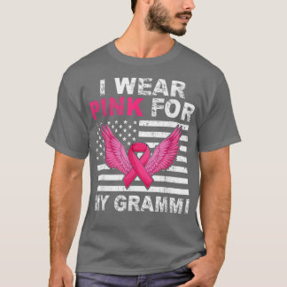 Camiseta Uso Rosa Para Mi Cance De Cinta Rosa Grammi