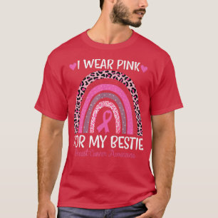 Camiseta Uso Rosa Para Mi Cáncer De Mama Arcoiris Bestial S