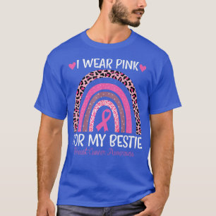 Camiseta Uso Rosa Para Mi Cáncer De Mama Arcoiris Bestial S