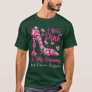 Camiseta Uso Rosa Para Mi Cáncer De Mama Grammy