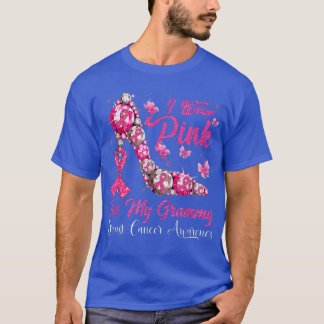 Camiseta Uso Rosa Para Mi Cáncer De Mama Grammy