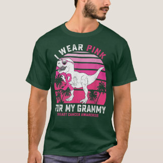 Camiseta Uso Rosa Para Mi Cinta Grammy T Rex Dinosaur Para