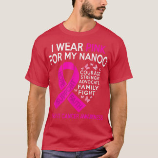 Camiseta Uso Rosa Para Mi Conciencia Sobre El Cáncer De Mam