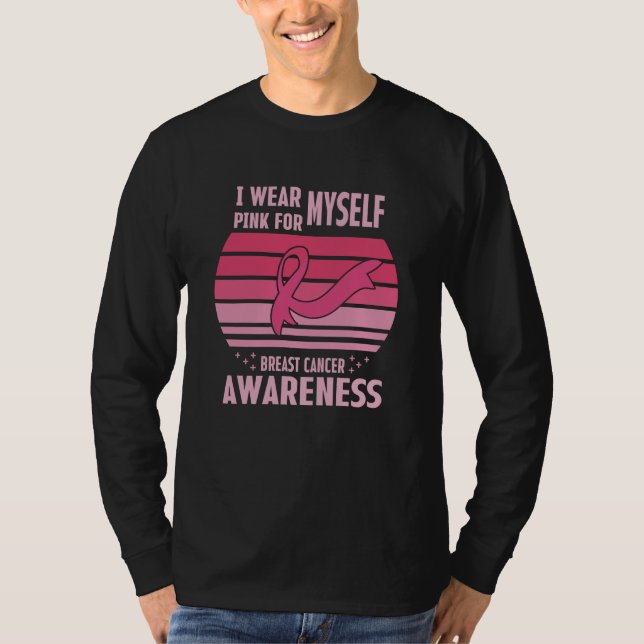 Camiseta Uso Rosa Para Mi Conciencia Sobre El Cáncer De Mam (Anverso)