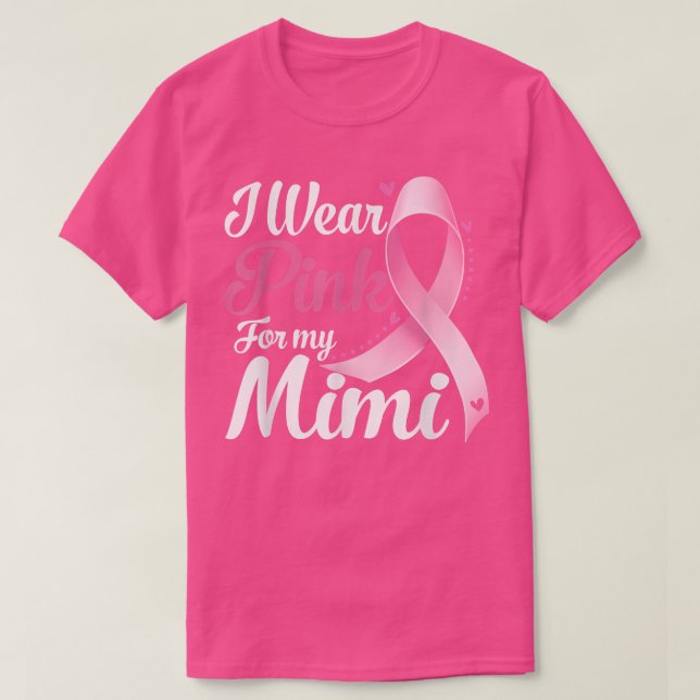 Camiseta Uso Rosa Para Mi Conciencia Sobre El Cáncer De Mam (Diseño del anverso)