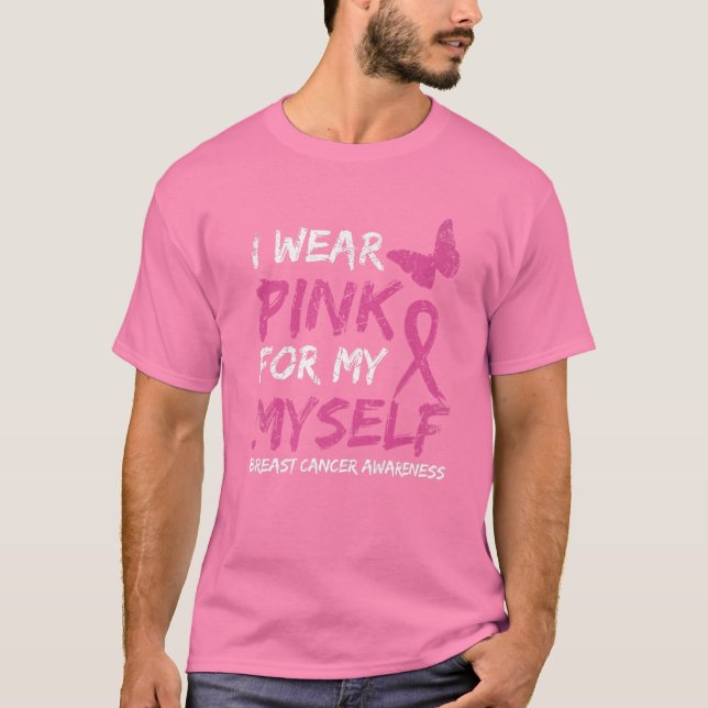 Camiseta Uso Rosa Para Mi Conciencia Sobre El Cáncer De Mam (Anverso)