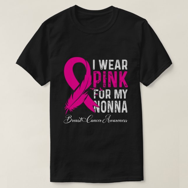Camiseta Uso Rosa Para Mi Conciencia Sobre El Cáncer De Mam (Diseño del anverso)