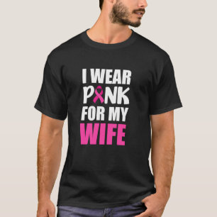 Camiseta Uso Rosa Para Mi Esposa Cáncer De Mama De Cinta Ro