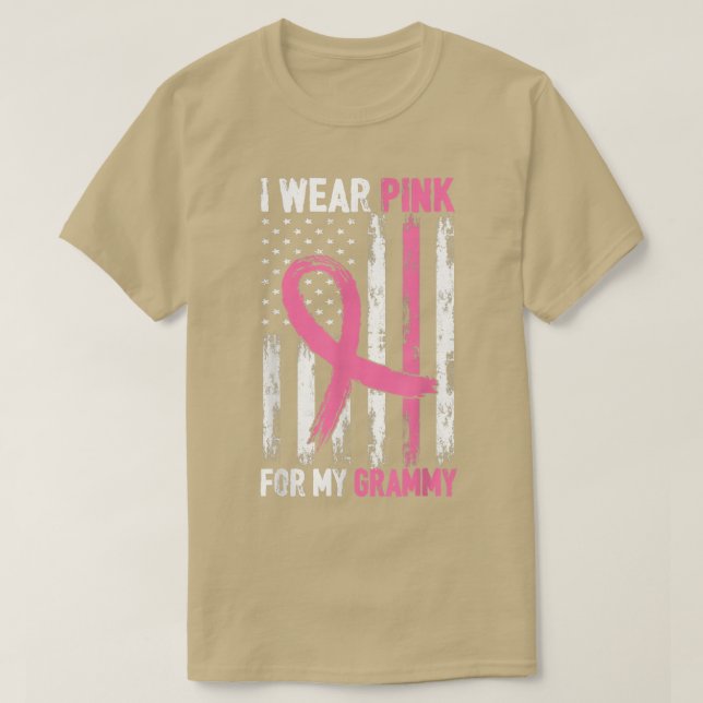 Camiseta Uso Rosa Para Mi Grammy Sensibilización Sobre El C (Diseño del anverso)