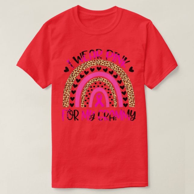Camiseta Uso Rosa Para Mi Grammy Sensibilización Sobre El C (Diseño del anverso)