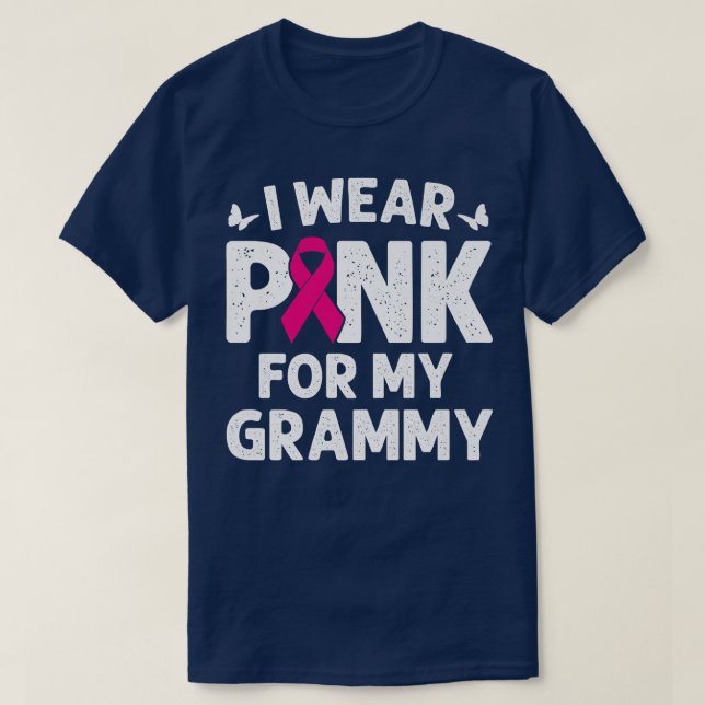 Camiseta Uso Rosa Para Mi Grammy Sensibilización Sobre El C (Diseño del anverso)