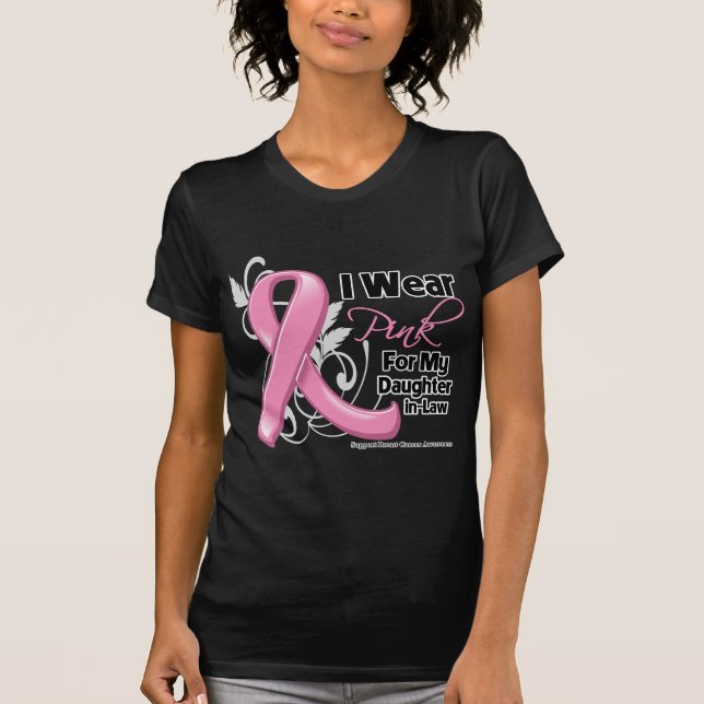 Camiseta Uso Rosa Para Mi Hija-Cuñada - Cáncer De Mama (Anverso)