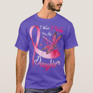 Camiseta Uso Rosa Para Mi Hija Dragonfly Cance De Mama