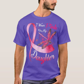 Camiseta Uso Rosa Para Mi Hija Dragonfly Cance De Mama
