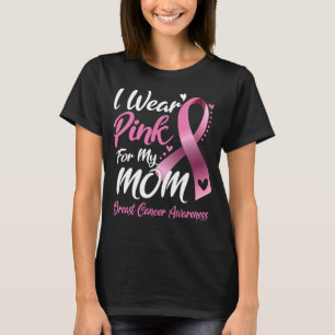Camiseta Uso Rosa Para Mi Mamá Cáncer De Mama