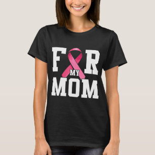 Camiseta Uso Rosa Para Mi Mamá Cáncer De Mama De Cinta Rosa