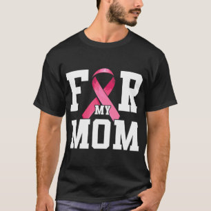 Camiseta Uso Rosa Para Mi Mamá Cáncer De Mama De Cinta Rosa