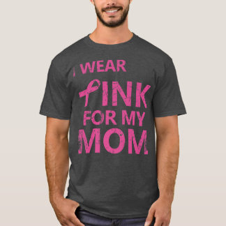 Camiseta Uso Rosa Para Mi Mamá Conciencia Sobre El Cáncer D