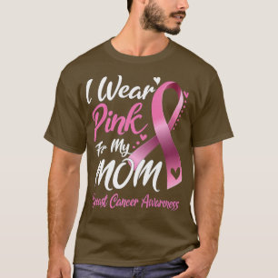 Camiseta Uso Rosa Para Mi Mamá Conciencia Sobre El Cáncer D