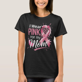 Camiseta Uso Rosa Para Mi Mamá Concienciación Sobre El Cánc