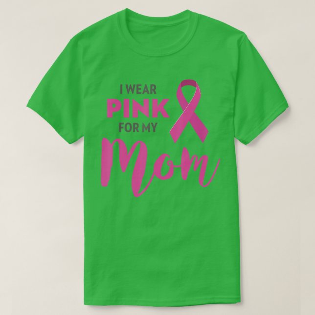 Camiseta Uso Rosa Para Mi Mamá Concienciación Sobre El Cánc (Diseño del anverso)