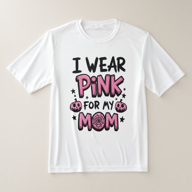 Camiseta Uso Rosa Para Mi Mamá Concienciación Sobre El Cánc (Distribución)
