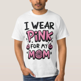 Camiseta Uso Rosa Para Mi Mamá Concienciación Sobre El Cánc
