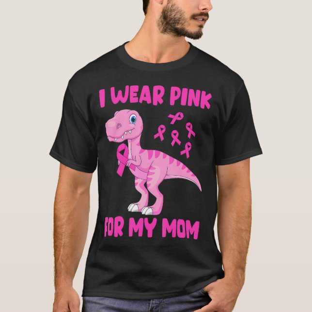 Camiseta Uso Rosa Para Mi Mamá Concienciación Sobre El Cánc (Anverso)