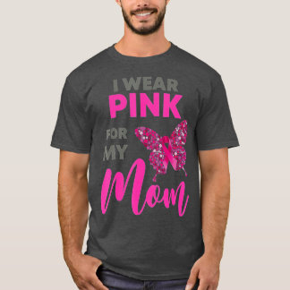 Camiseta Uso Rosa Para Mi Mamá Para Concienciar Sobre El Cá