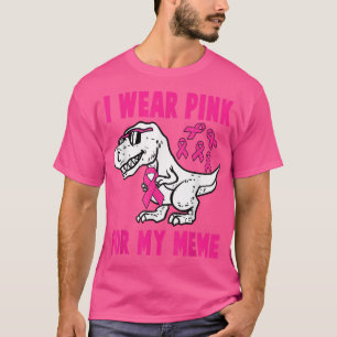 Camiseta Uso Rosa Para Mi Meme T-Rex Dinosaur Ribbon Todd