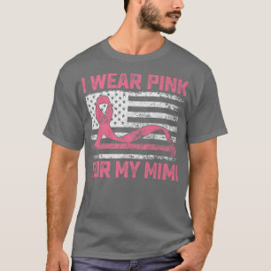 Camiseta Uso Rosa Para Mi Mimi Conciencia Sobre El Cáncer D