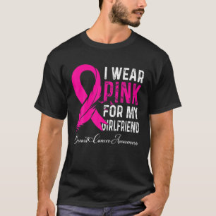 Camiseta Uso Rosa Para Mi Novia Awaren Por El Cáncer De Mam