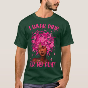 Camiseta Uso Rosa Para Mi Tía Conciencia Sobre El Cáncer De