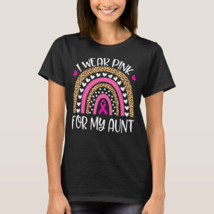 Camiseta Uso Rosa Para Mi Tía Pink Rainbow Leopard Familiar
