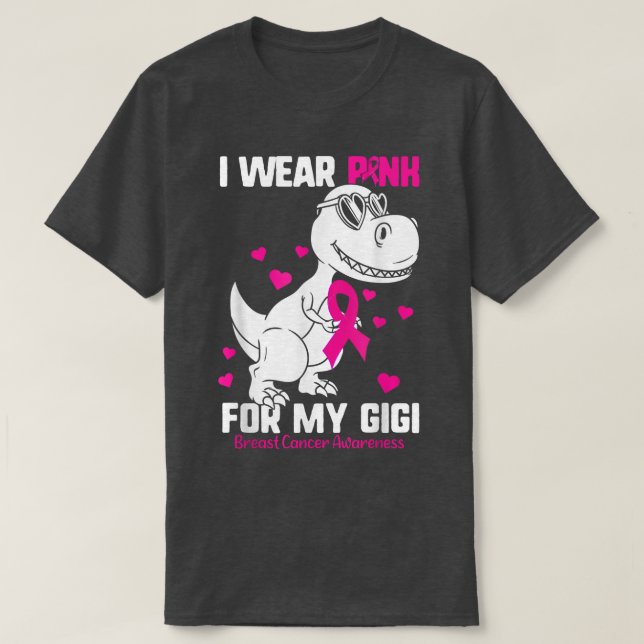 Camiseta Uso Rosa Para Mis Niños Gigi Con Cáncer De Mama Be (Diseño del anverso)