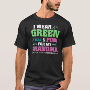 Camiseta Uso Rosa Verde azulado Verde Para Mi Abuela Metast
