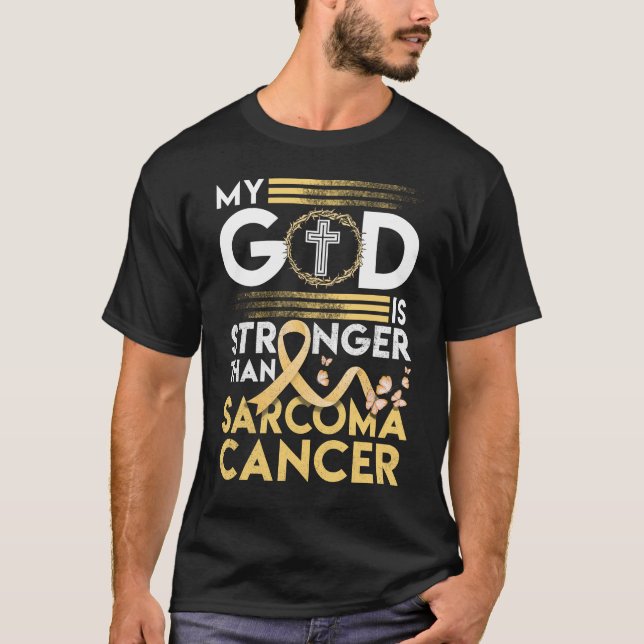 Camiseta Uso Sarcoma De Camisas Amarillas Cáncer Cinta Amar (Anverso)