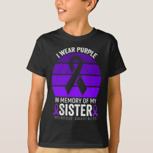 Camiseta Uso Sobredosis Morada Conciencia Cinta Púrpura Sis