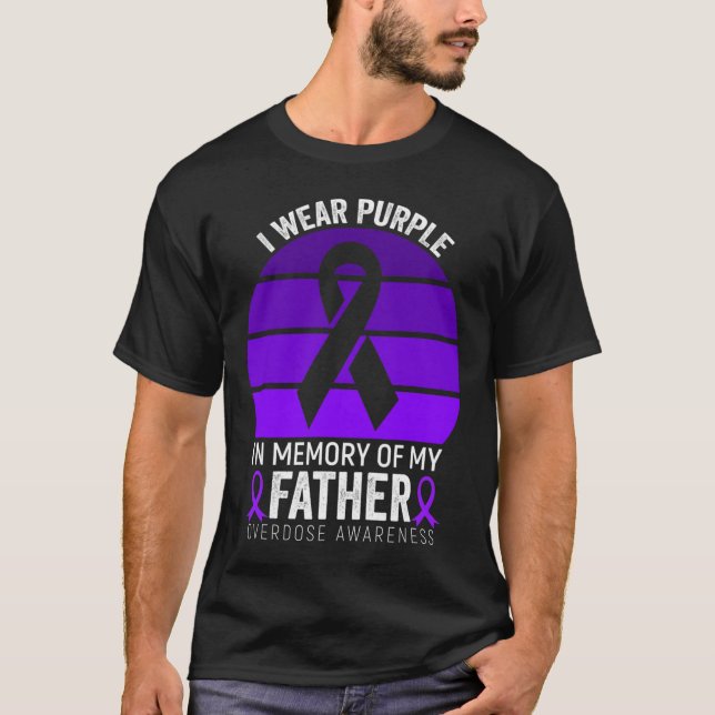 Camiseta Uso Sobredosis Morada Conciencia Grasa Cinta Púrpu (Anverso)
