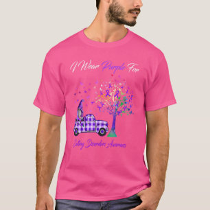 Camiseta Uso Trastornos Comedores Púrpura Conciencia Gnomes