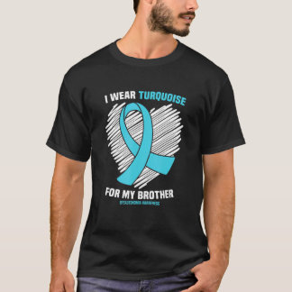 Camiseta Uso Turquesa Para Mi Hermano Disautonomia Conscien