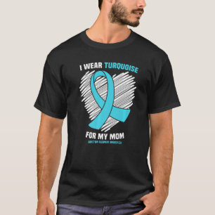Camiseta Uso Turquesa Para Mi Mamá Adicción Recuperación Aw