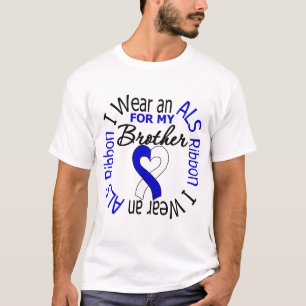 Camiseta Uso una cinta de ALS para mi hermano